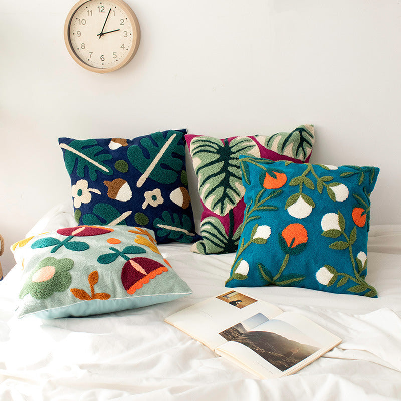 American Cotton Embroidery Cute Pillowcase